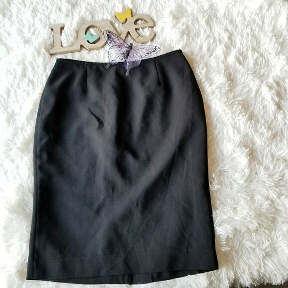 Calvin Klein pencil skirt black size 4 - Picture 1 of 4